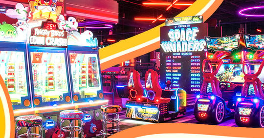 Colorful Arcade Room