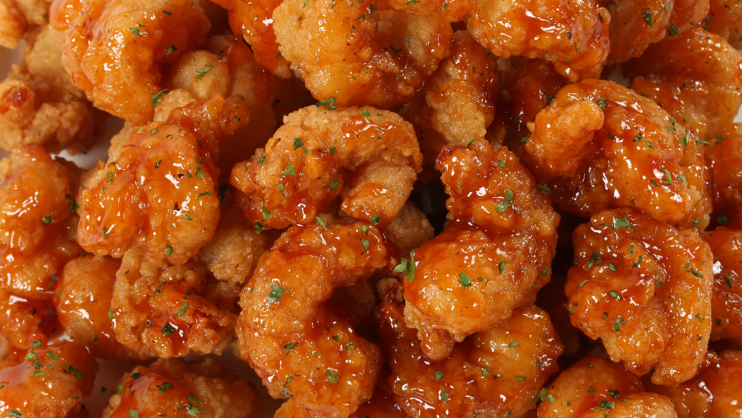 Close-up of shrimp poppers