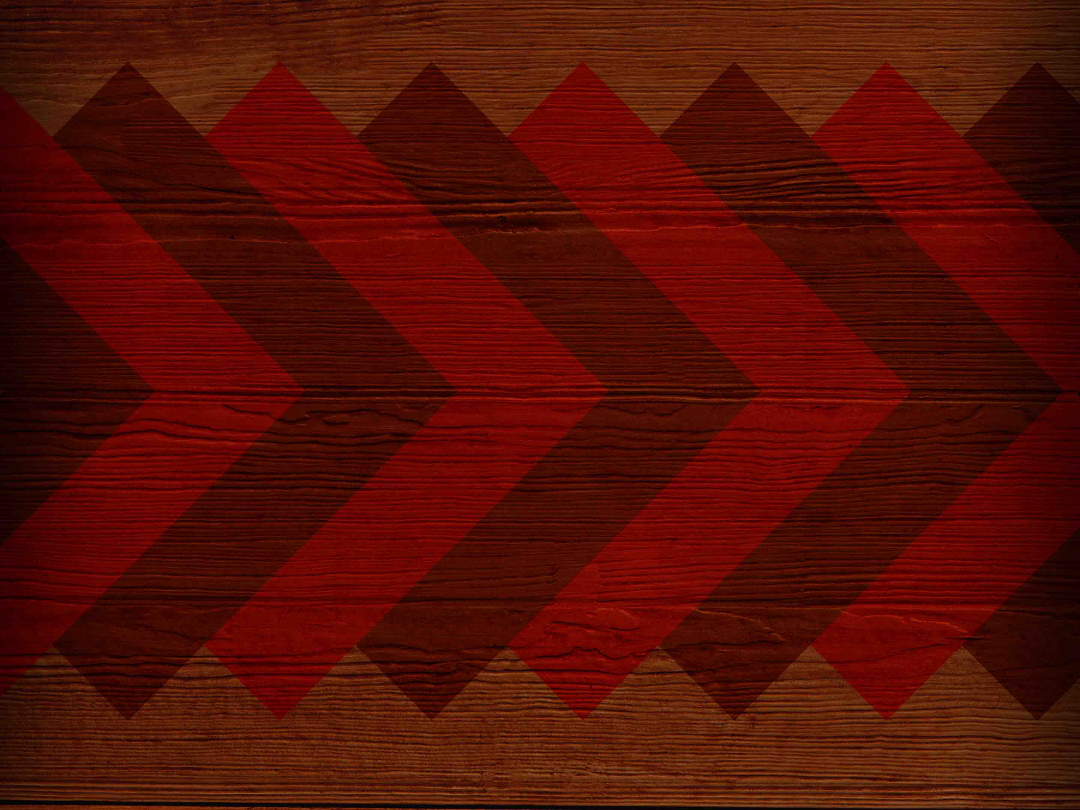 Wood background with red chevron