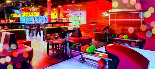 bowling ball returns with glitter lights