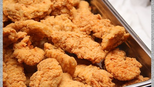 chicken tenders in a tray