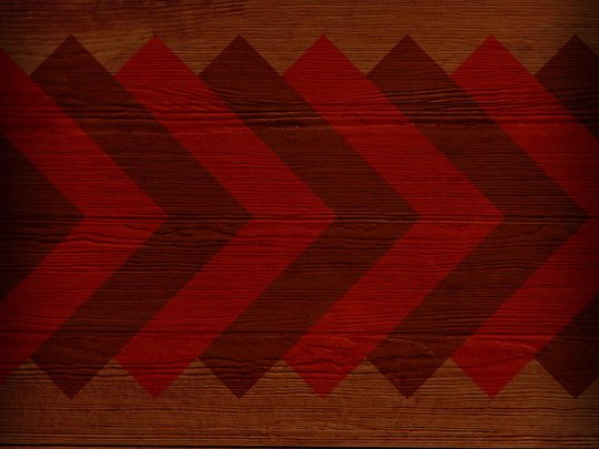 Wood background with red chevron