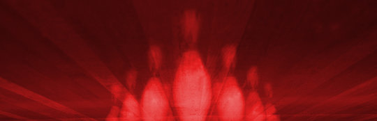 pins on a red background