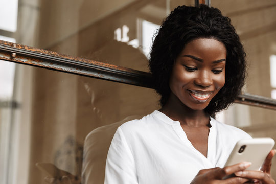 woman on her phone