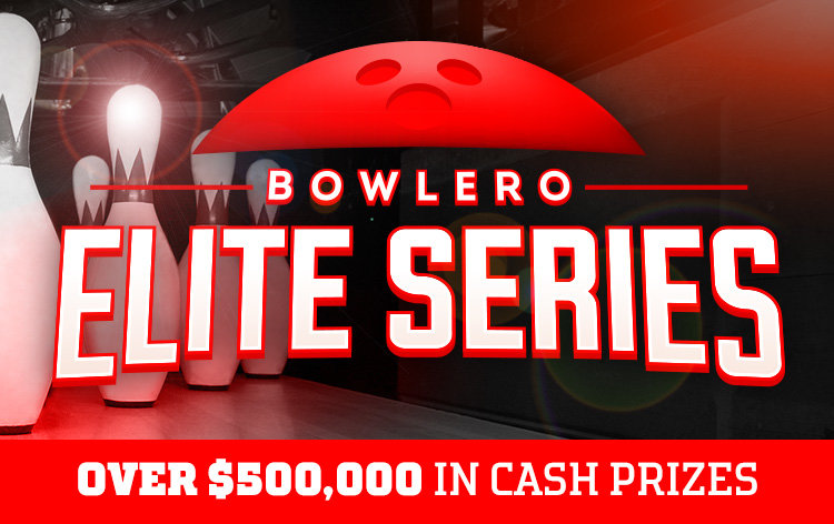 text: bowlero elite series over $500,000 in cash prizes
