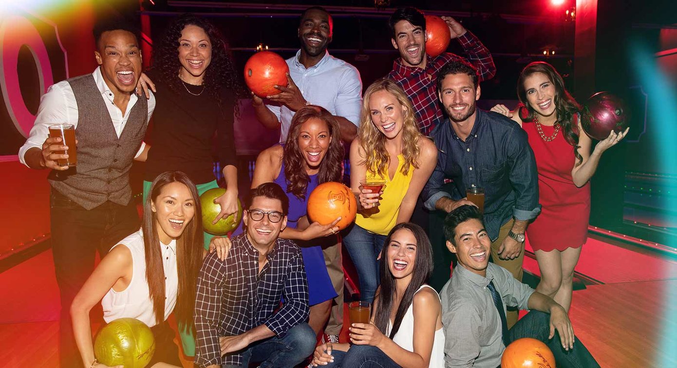 Group shot on lanes